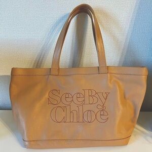 SOLD - See By Chloe Tote Bag Handbag with detachable zip pouch wallet wristlet